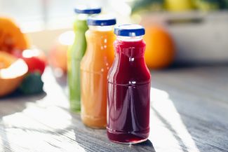 Bouteilles en verre pour jus de fruits